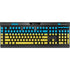 Ukraine Flag Distressed K95 RGB PLATINUM Mechanical Gaming Keyboard Skin